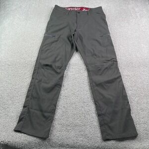 Wrangler Pants Men 33x30 Grey All Terrain Gear Cargo Hiking Stretch Performance